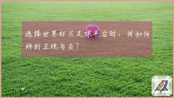 选择世界杯买足球平台时，该如何辨别正规与否？