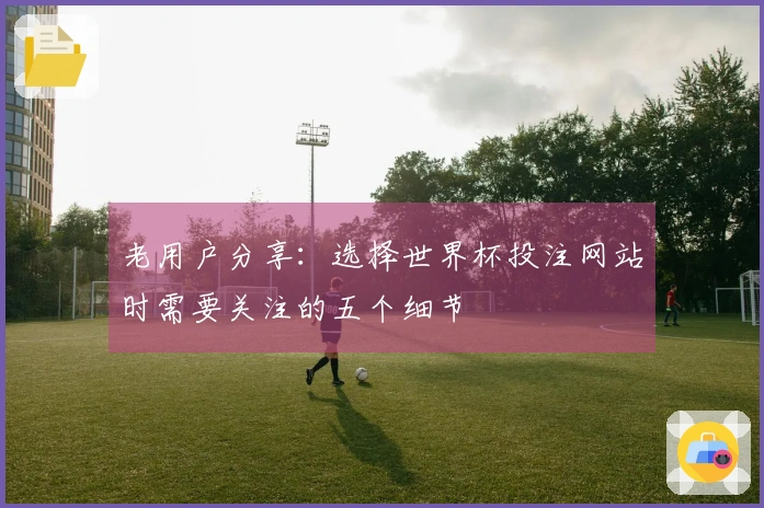 老用户分享：选择世界杯投注网站时需要关注的五个细节